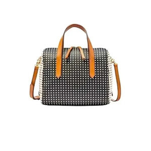 Fossil Sydney Polka Dot Satchel/Crossbody Bag
